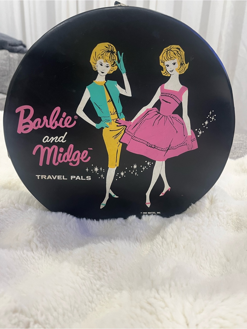 Mattel Black and Pink Vintage Graphic Case